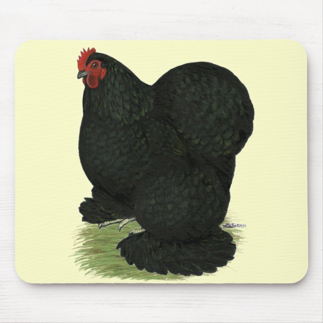 Mousepad Cochin: Black Hen (Frente)