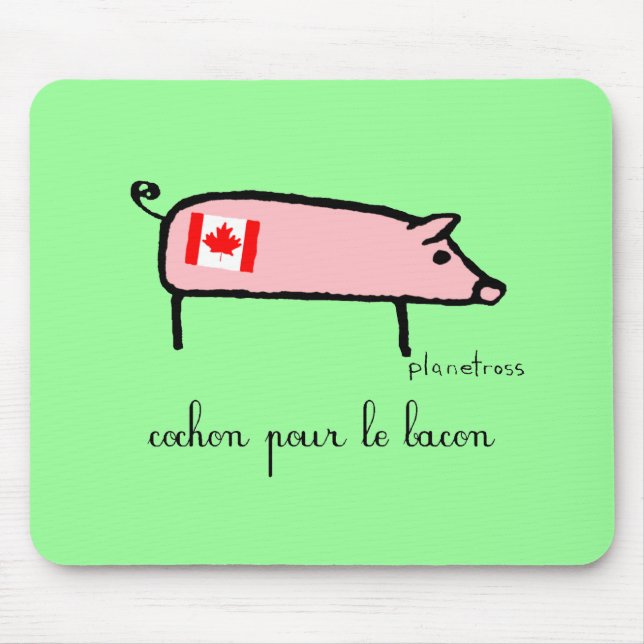 Mousepad Cochon de Canuck (Frente)