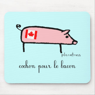 Mousepad Cochon de Canuck