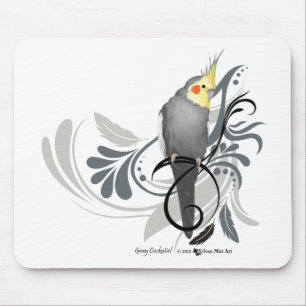 Mousepad Cockatiel cinzento