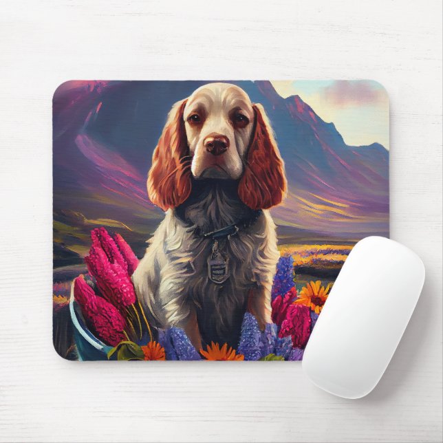 Mousepad Cocker Spaniel em um remo: Uma aventura cêntrica (Com mouse)