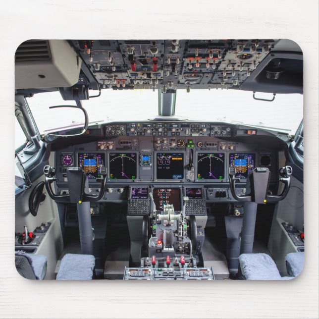 Mousepad Cockpit de jato comercial (Frente)