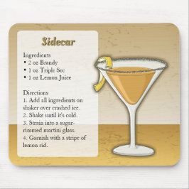 Mousepad cocktail Sidecar