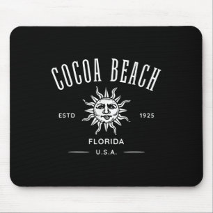 Mousepad Cocoa Beach Florida Vintage Retro Design Souvenir