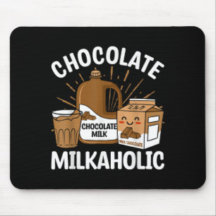 Mousepad Cocolate Milkaholic Comida Leite Cotações do Prato