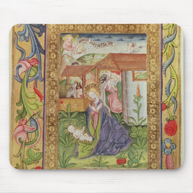 Mousepad Códice Ser novembro 2599 F. 39v o nascimento do (Frente)