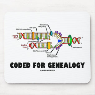 Mousepad Codificado para a árvore genealógica (réplica d