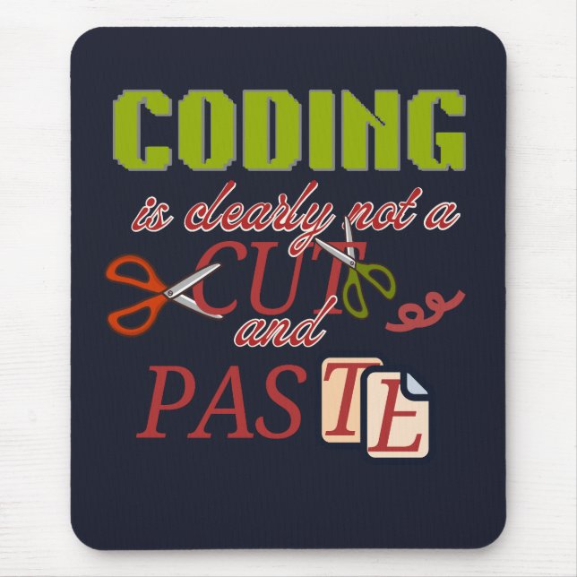 Mousepad Codificar Não é Apenas Copiar e Colar (Frente)