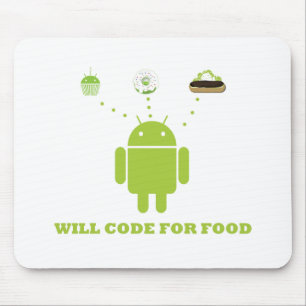 Mousepad Codificará para a comida (o programador de