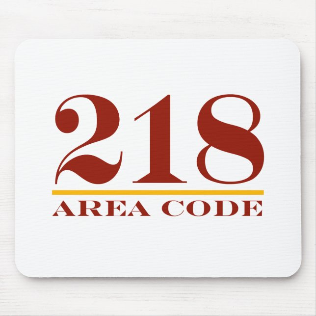 Mousepad Código de área 218 (Frente)
