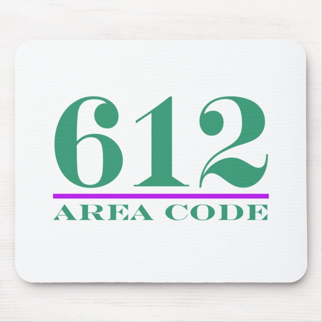 Mousepad Código de área 612 (Frente)