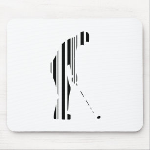 Mousepad CÓDIGO DE BARRAS DE GOLF Golfista Golfe Esportes P