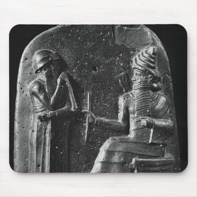 Mousepad Código de Hammurabi, parte superior do stele (Frente)