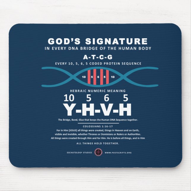Mousepad Código DNA-YHVH (Frente)