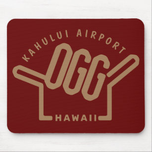 Mousepad Código do Aeroporto de Maui OGG
