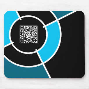 Mousepad código do bullseye QR do aqua