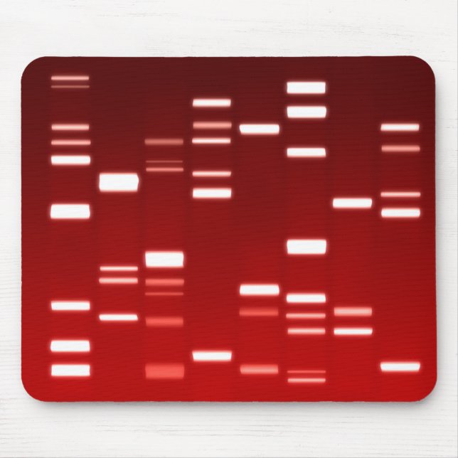Mousepad Código Genético do DNA Vermelho (Frente)