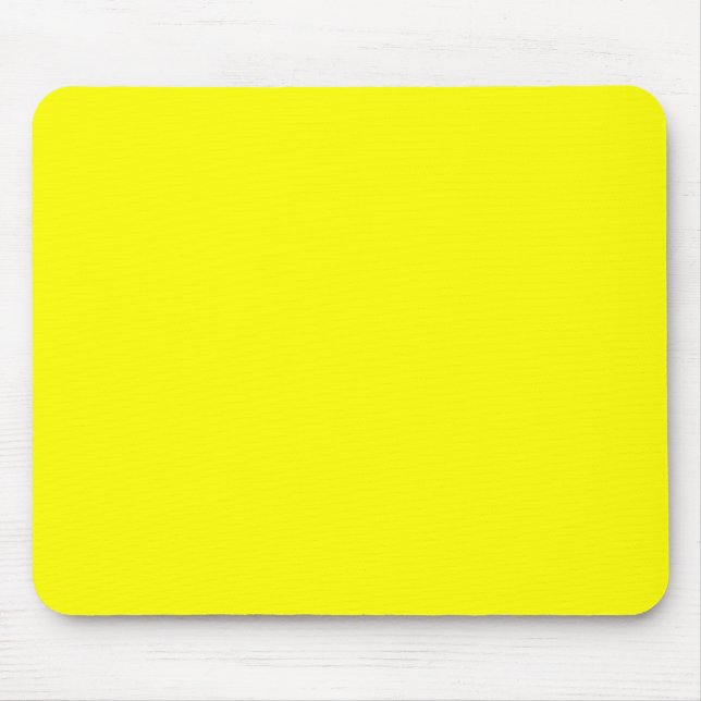 Mousepad Código hex amarelo neon FFFF01 (Frente)
