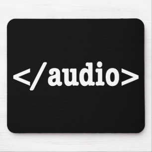 Mousepad Código HTML5 de Fim de Áudio