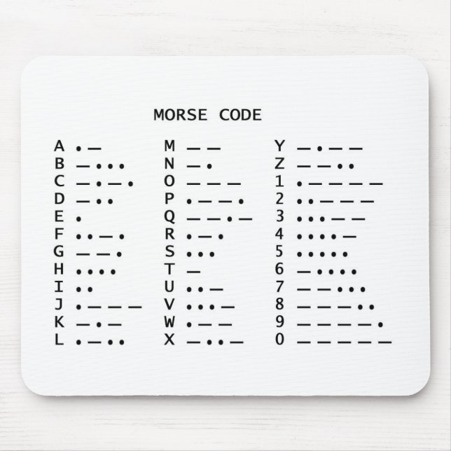 MOUSEPAD CÓDIGO MORSE (Frente)