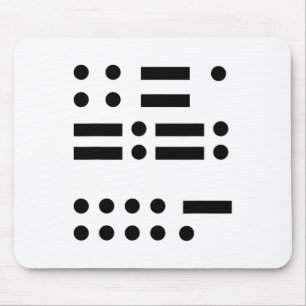 Mousepad Código Morse Anti Trump 45 Feminista Resistir Trai