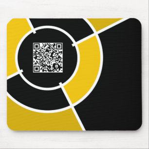 Mousepad código QR de cor laranja