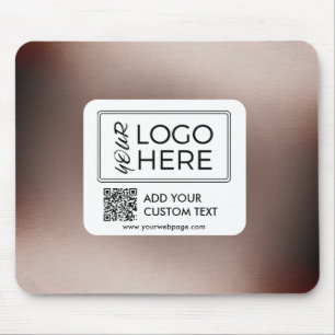 Mousepad Código QR de Foto Personalizada Logotipo de Negóci