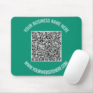Mousepad Código QR e Promocional de Texto Personalizado Mod
