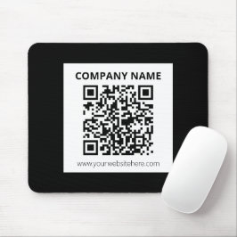 Mousepad Código QR editável e Design personalizável simples