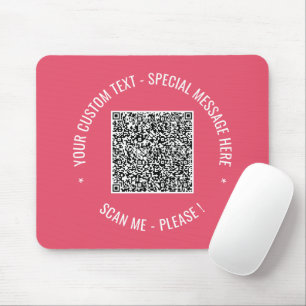 Mousepad Código QR Informações de verificação Cores de text
