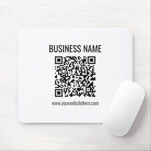 Mousepad Código QR personalizável e nome comercial