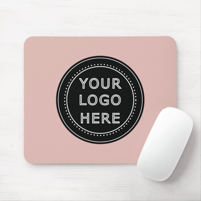 Mousepad Código QR preto elegante e elegante (Com mouse)