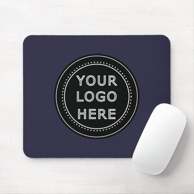 Mousepad Código QR preto elegante e elegante (Com mouse)