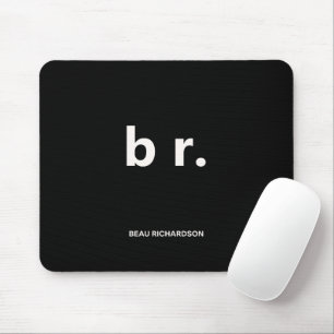 Mousepad Código QR Preto Elegante e Esbelto