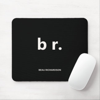 Mousepad Código QR Preto Elegante e Esbelto