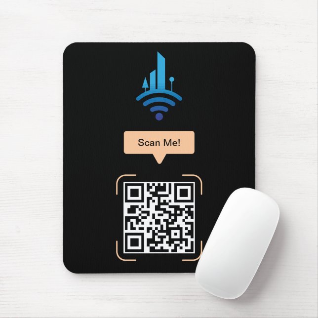 Mousepad Código QR Wi-Fi gratuito simples (Com mouse)