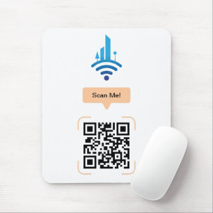 Mousepad Código QR Wi-Fi gratuito simples