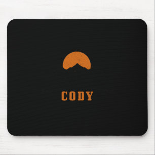 Mousepad Cody Wyoming Vintage Montanhas EUA América Lembran