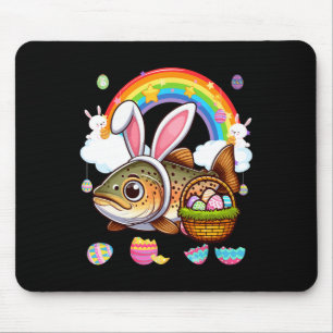 Mousepad Coelhão De Pernalas De Páscoa De Peixes Caça De Ov