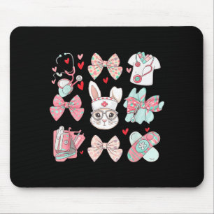 Mousepad coelhinha enfermeira coquete estetoscópio laço coe
