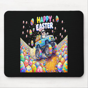 Mousepad Coelhinho da Páscoa Feliz Caminhão Monstro Ovos Me