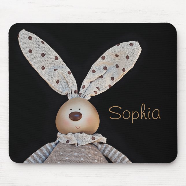 Mousepad Coelhinho de Bolinhas bonito (Frente)