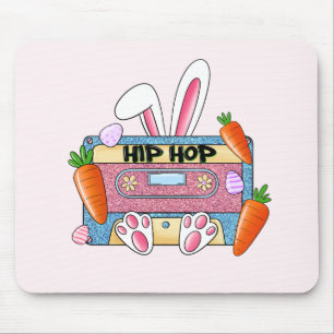 Mousepad Coelhinho de Fita Cassete Hip Hop