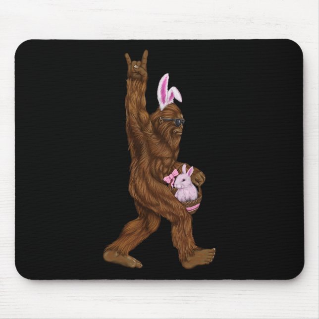 Mousepad Coelhinho De Pé-Grande páscoa Numa Cesta É Diverti (Frente)