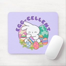 Mousepad Coelhinho e Ovos de Páscoa sorridentes - Primavera