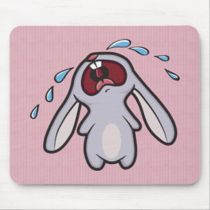 Mousepad Coelho Bawling de grito triste do coelho  