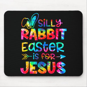Mousepad Coelho bobo Páscoa é para Jesus tingimento cristão