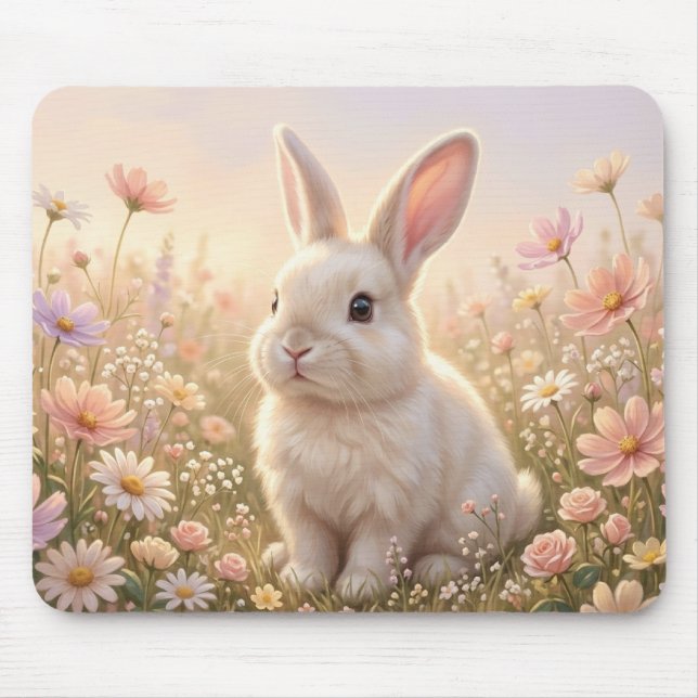Mousepad Coelho Branco (Frente)