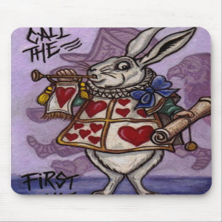 Mousepad COELHO BRANCO Alice no tapete do rato do país das