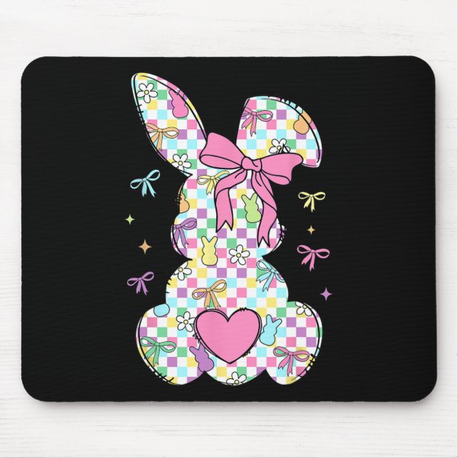 Mousepad Coelho Coelho Do Dia Do felz pascoa Com Coquetel A (Frente)